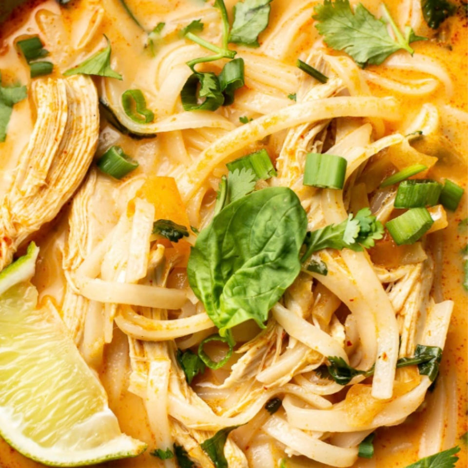 Thai Chicken and Veggie Red Curry Noodles