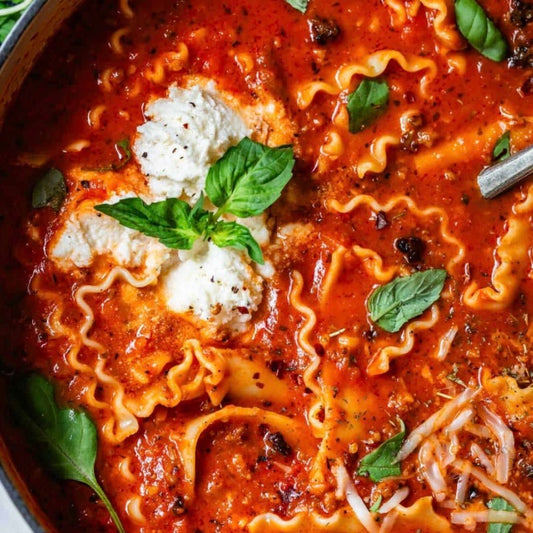 GF Lasagna Italian Sausage & Veggie Soup w/ Side Salad