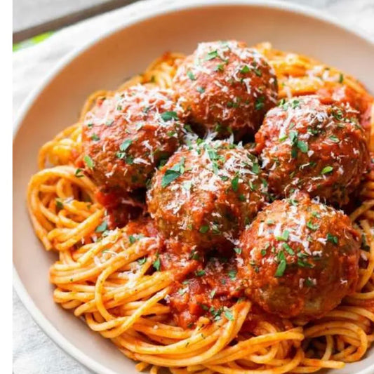 Mama's Italian Meatballs & Marinara w/ GF Pasta & Side Salad