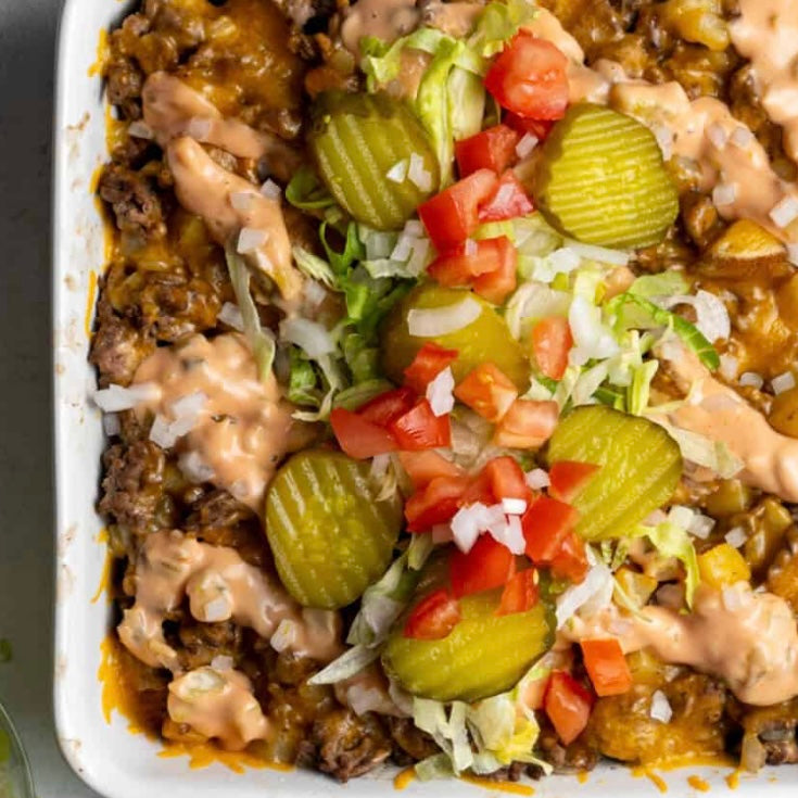 Protein Healthy Big Mac Attack Casserole Bowls