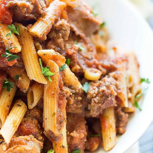 Sausage Marinara w/ GF Pasta w/ Side Salad