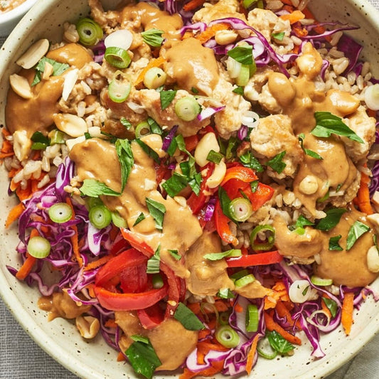 Thai Peanut Chicken Bowls