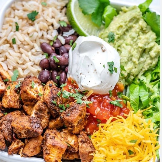 Copycat Chipotle Chicken Burrito Bowls